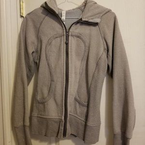 Lululemon Grey Zip Up Hoodie Size 4